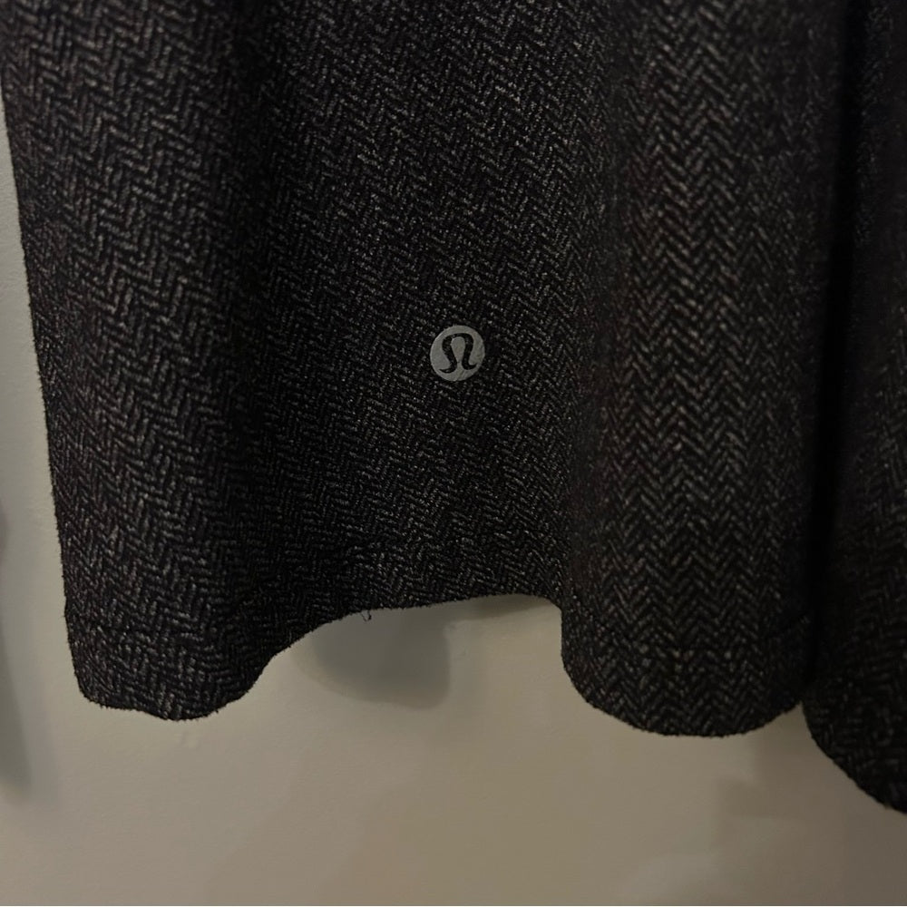 Lululemon Kanto Catch Me 1/2 Zip Herringbone Pocket RARE Size 6