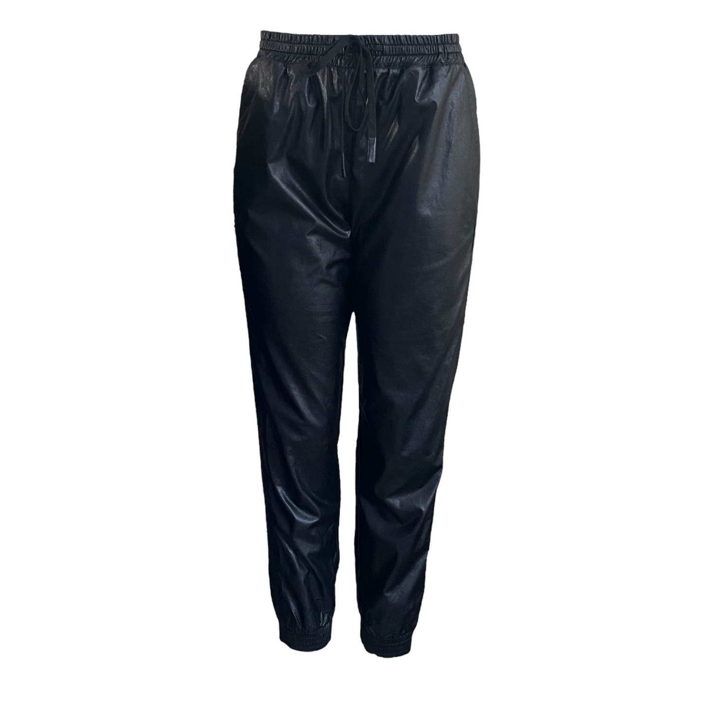 Faux Leather Pant Joggers Size Medium