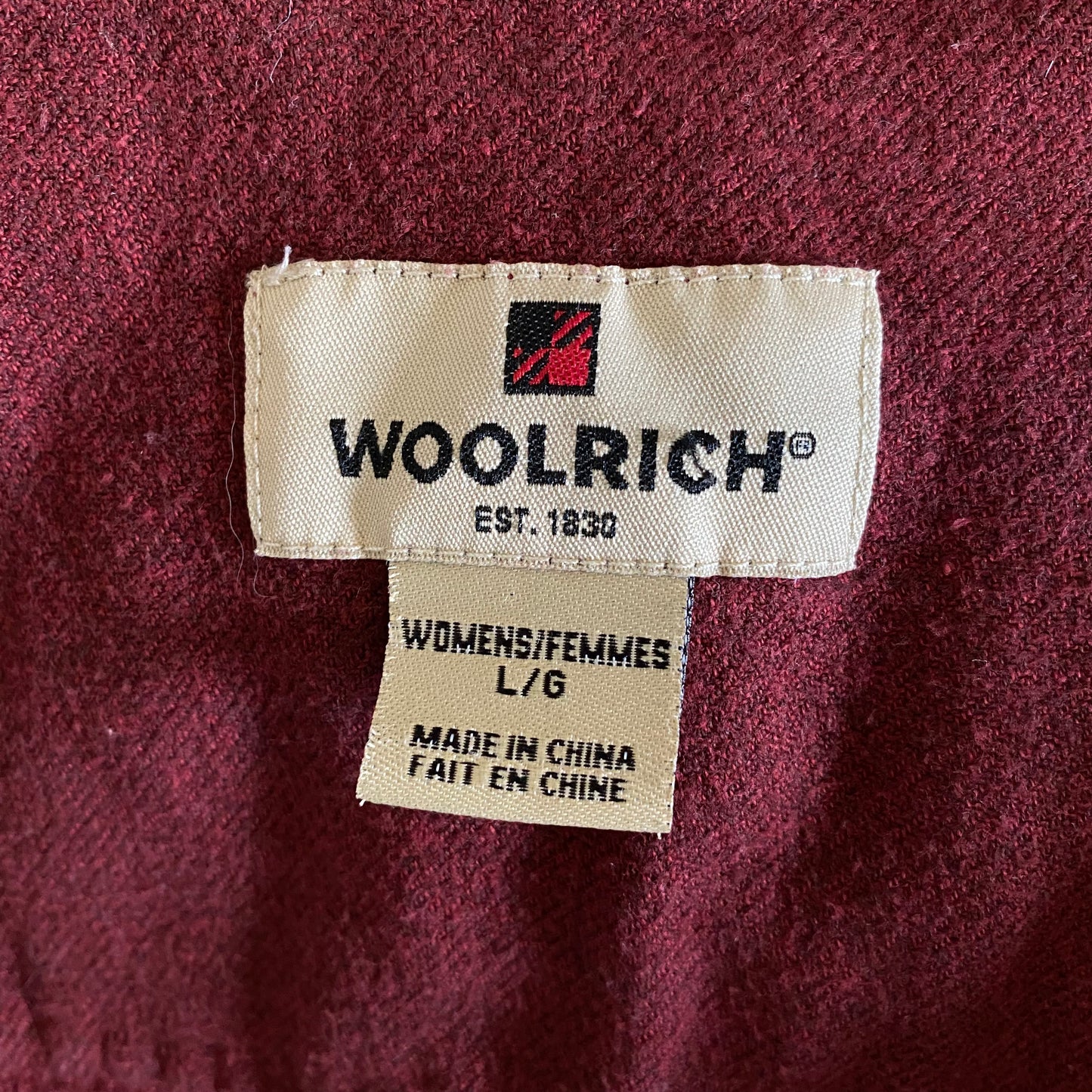 Woolrich Button Down Flannel Long Sleeve Size Large