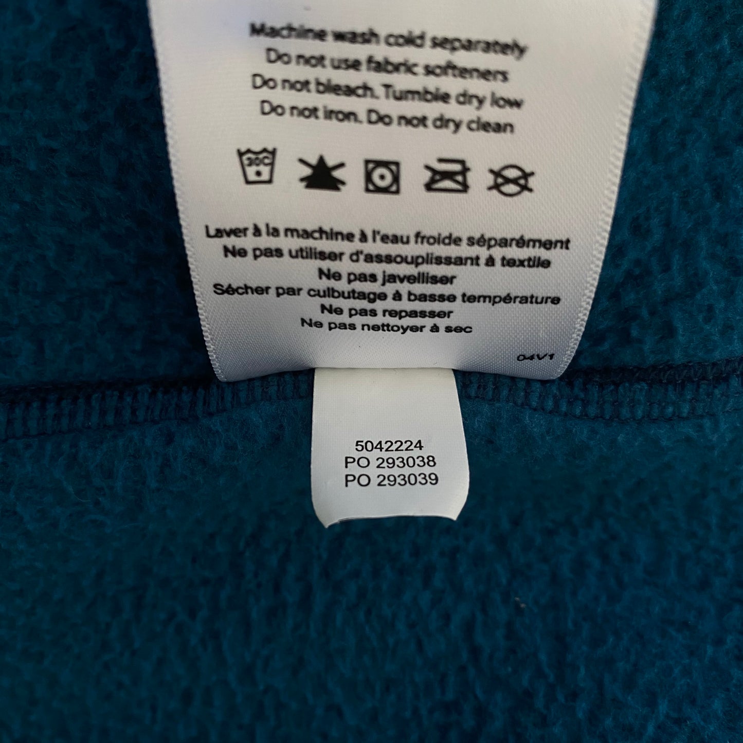 MEC Fleece Full Zip Jacket Size Medium