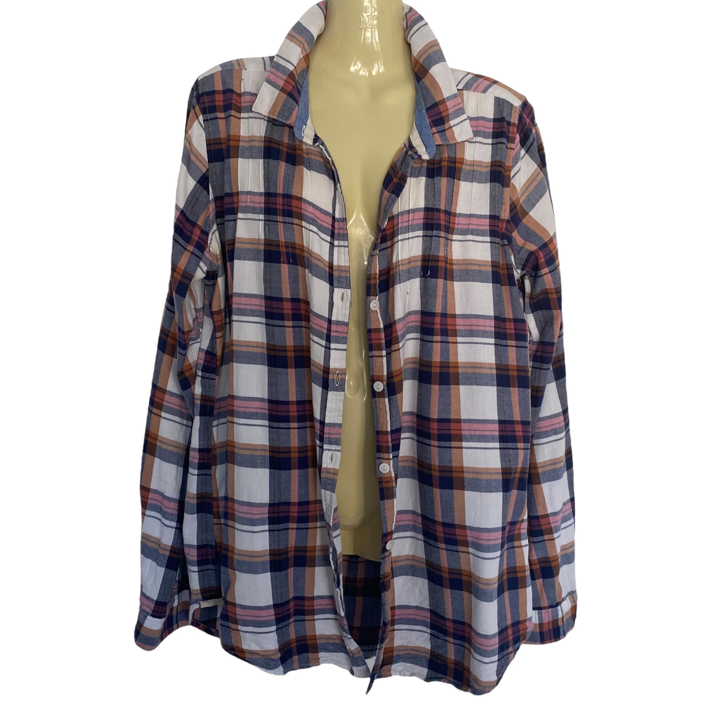 Anthropologie Isabella Sinclair Plaid Flannel Shirt Size Large | Love it again boutique
