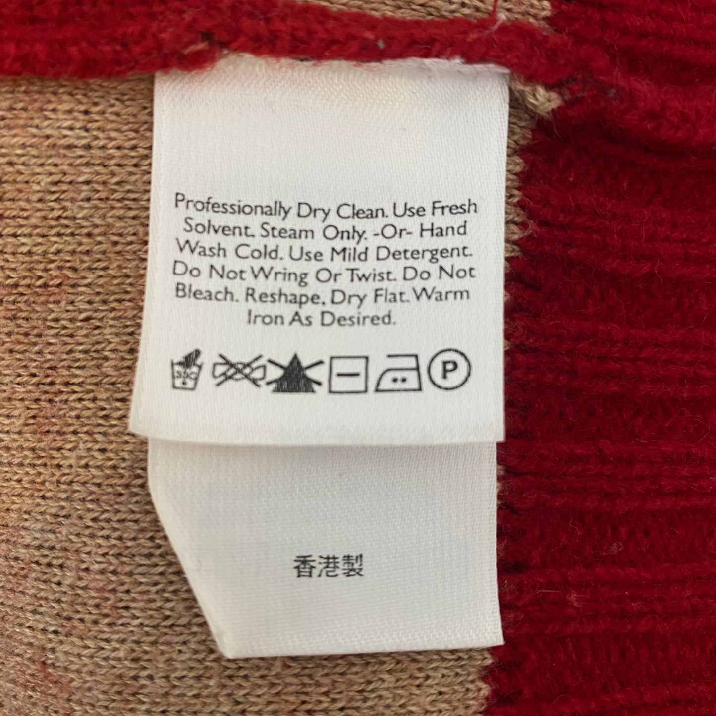 Eddie Bauer Red Soft Lambswool Hooded Zipped Cardigan Size Medium