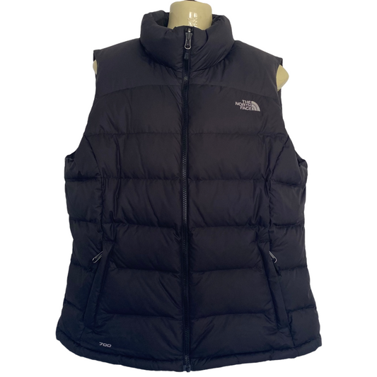 The North Face Down Vest Size Large Black