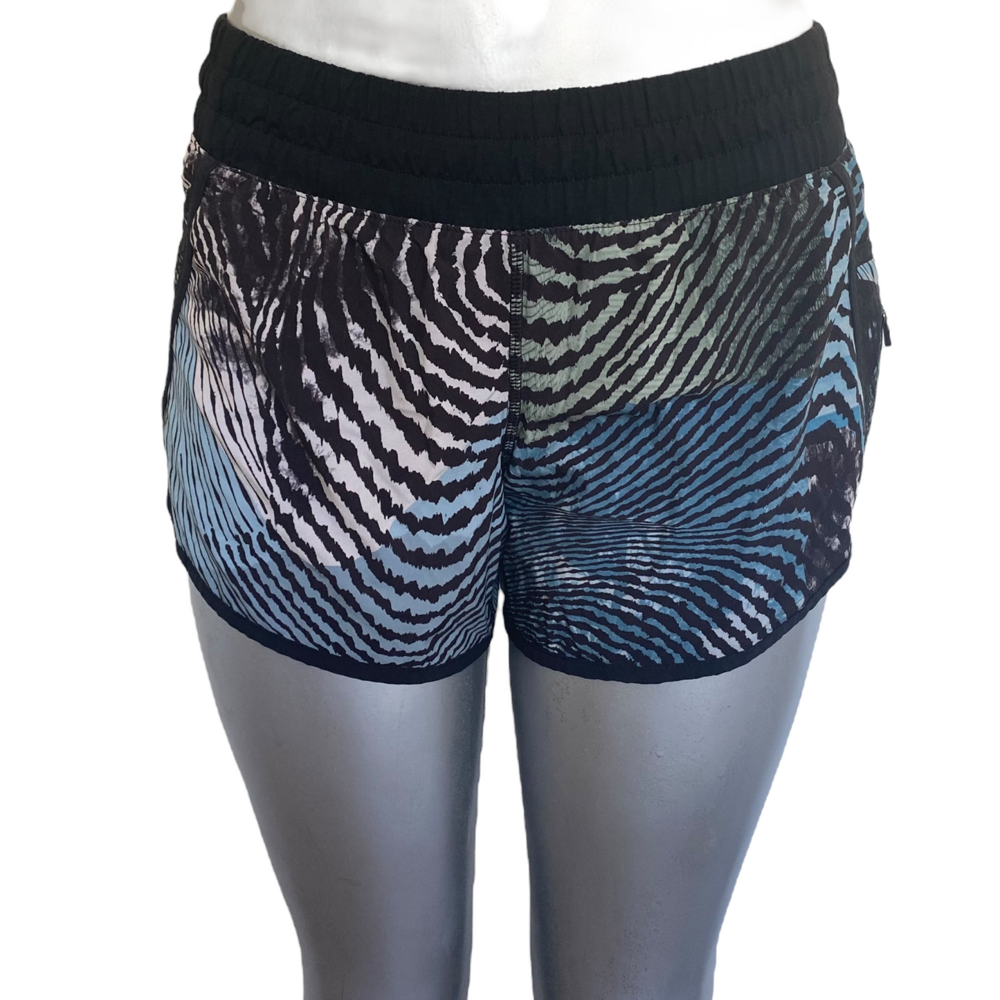 RARE Lululemon Tracker Shorts III 2016 Seawheeze Size 8