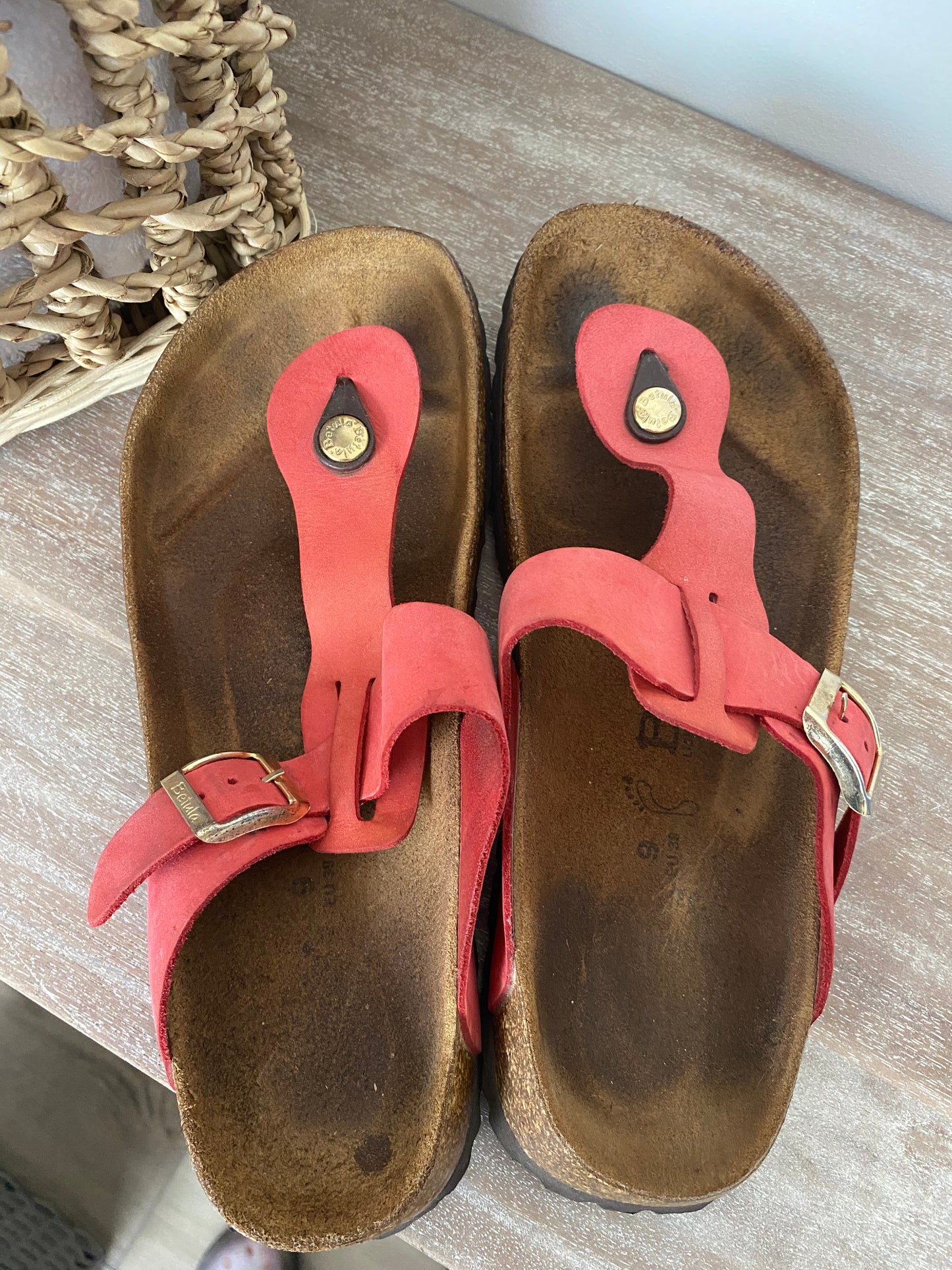 Betula by Birkenstock Leather Sandals Size 9