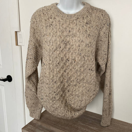 Gorgeous Cable Knit Wool Oversized Fisherman Sweater