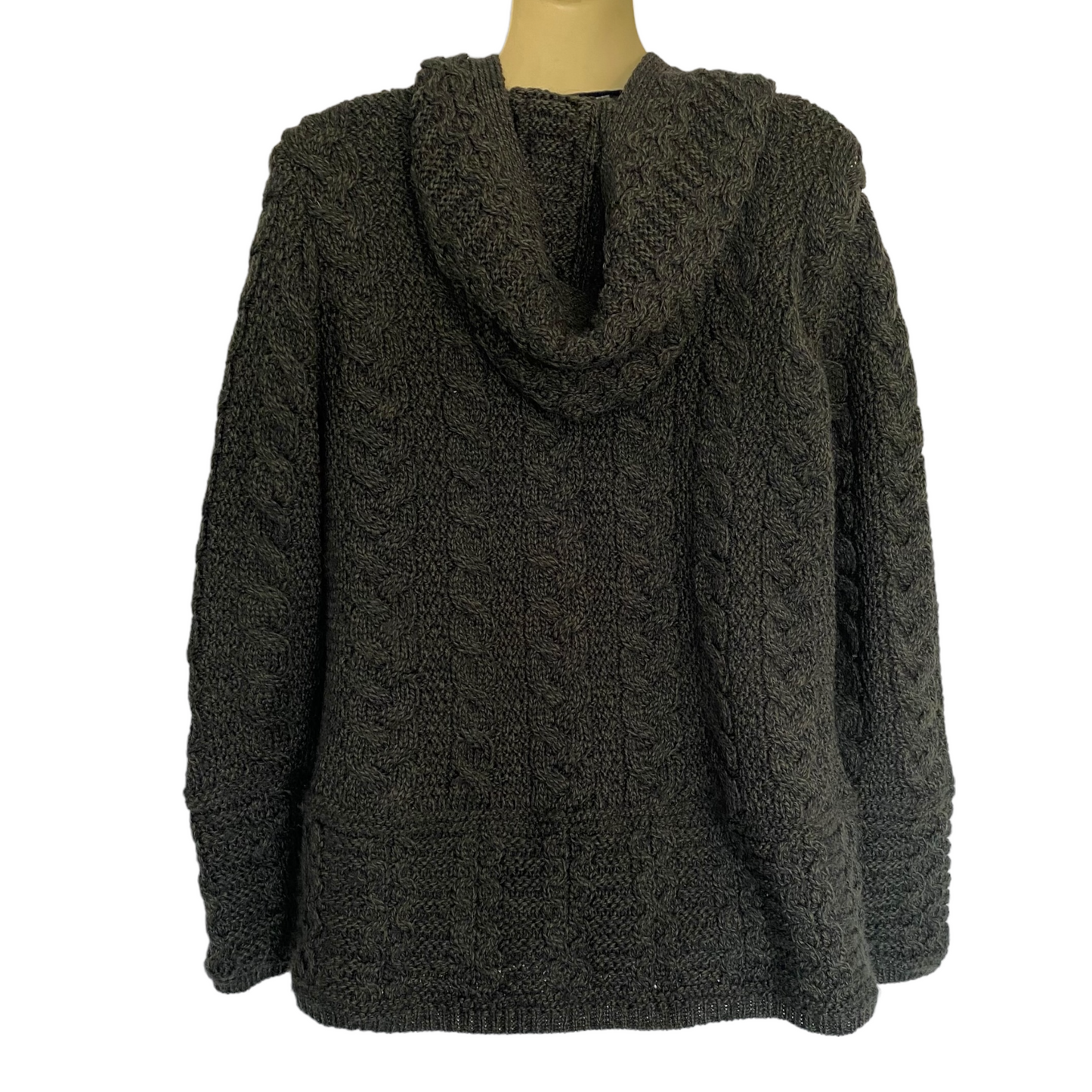Aran Mor Hooded Cable Knit Cardigan Size M | Love it again boutique