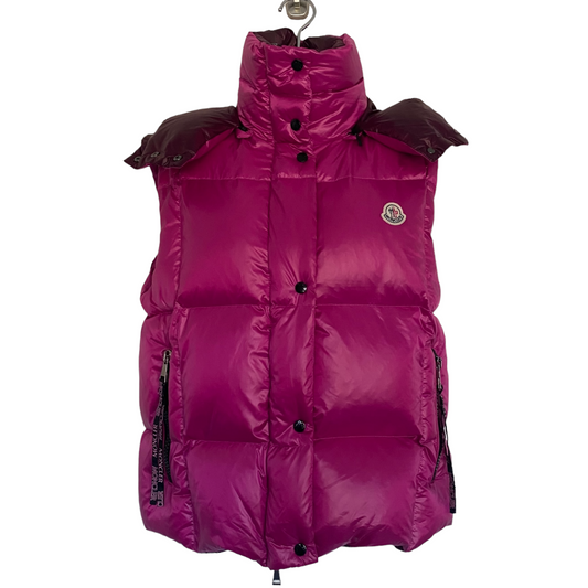 Moncler Luzule Down Luxury Vest Fuchsia