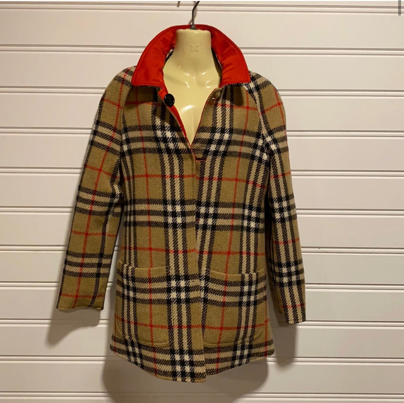 Burberry’s Vintage Reversible Wool Coat